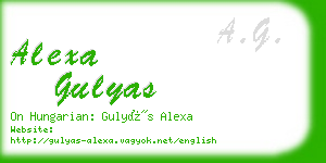 alexa gulyas business card